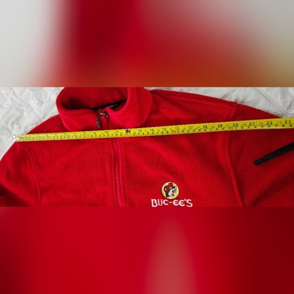 ๐Buc-ee's Mens Red Fleece Sweater Jacket XL๐ - Picture 10 of 11